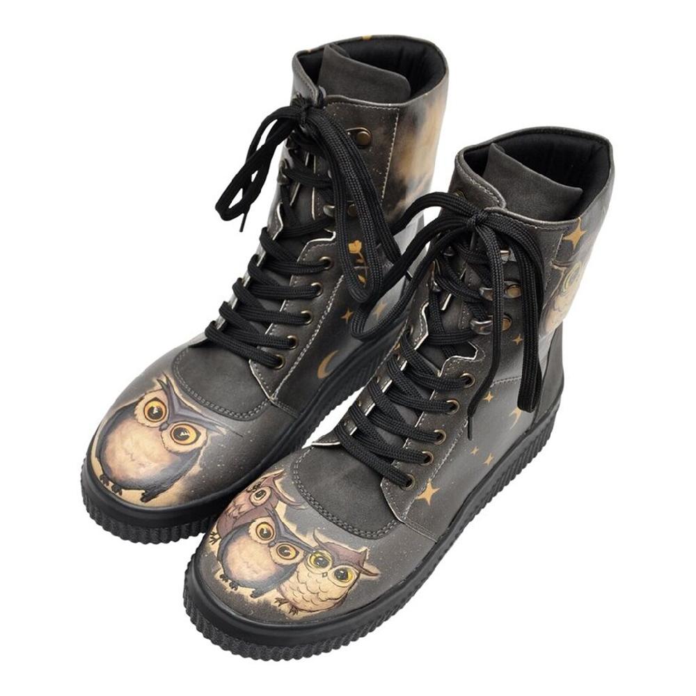 DOGO Schnürboots »Damen Future Boots Owls Family Vegan Damen Boots / Female« Vegan Kaufen