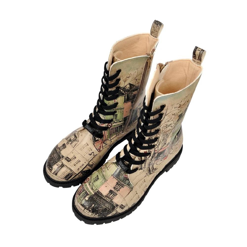 DOGO Schnürboots »Damen Zipsy Bonjour Paris Vegan Damen Stiefel / Female« Vegan Kaufen