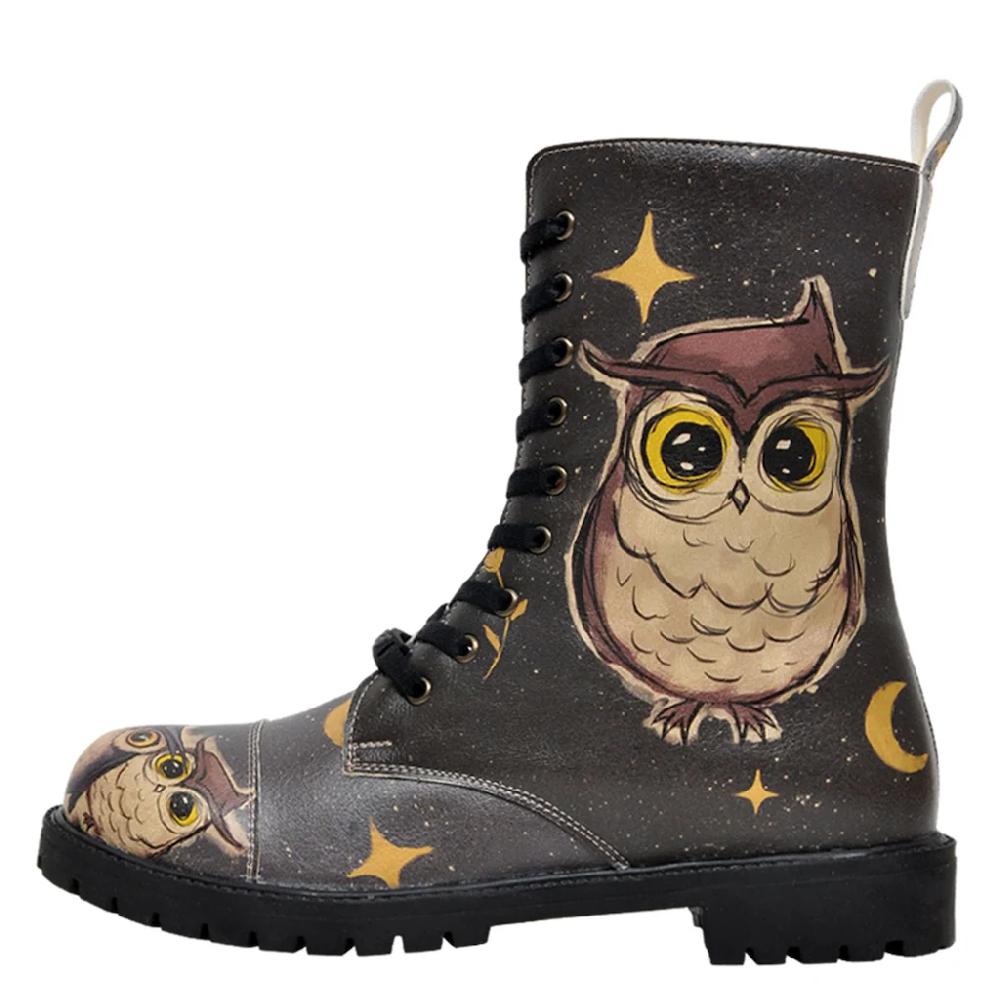 DOGO Schnürboots »Damen Zipsy Owls Family Vegan Damen Stiefel / Female« Vegan ▷ für