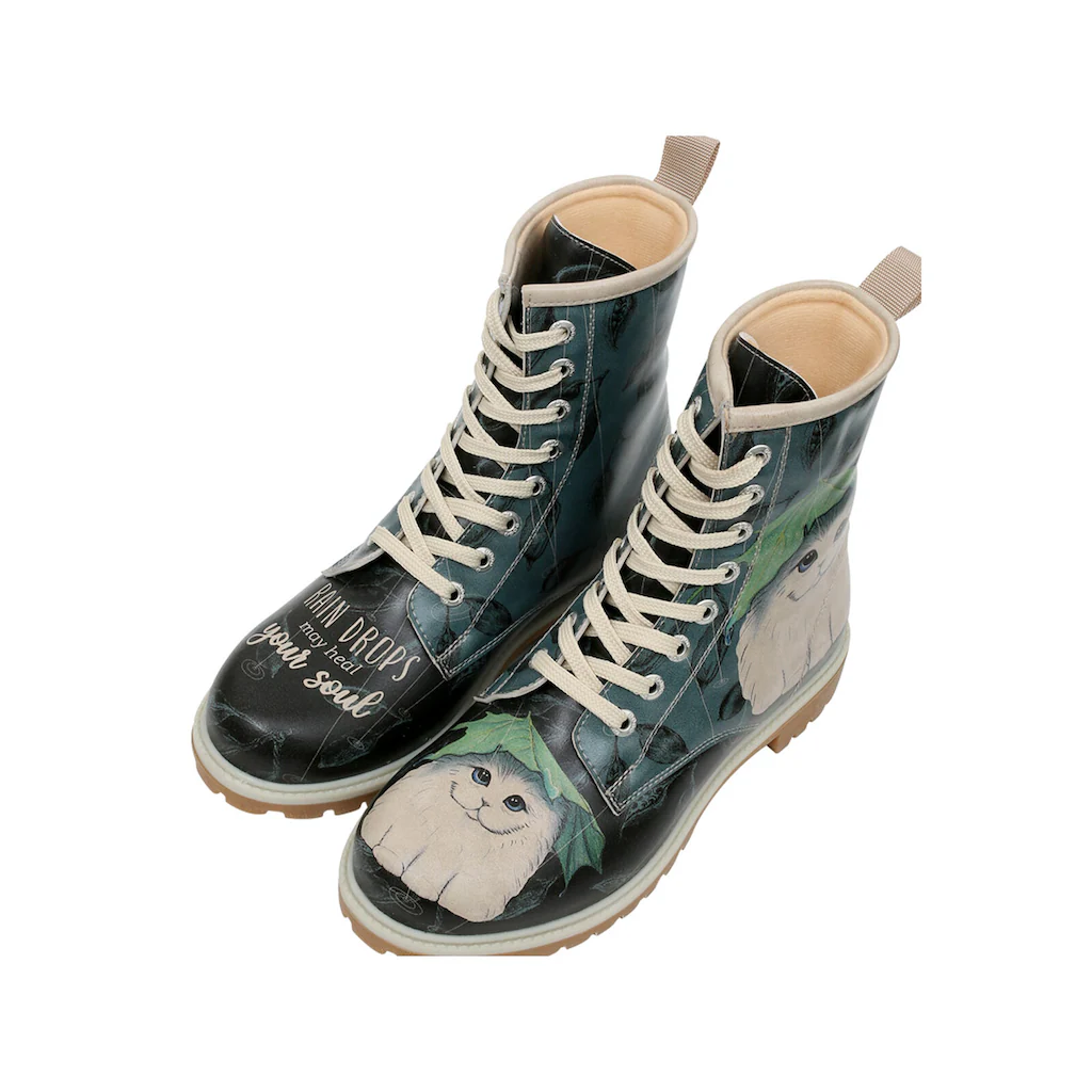 DOGO Schnürboots »Rain Drops May Heal Your Soul« Vegan Online Kaufen