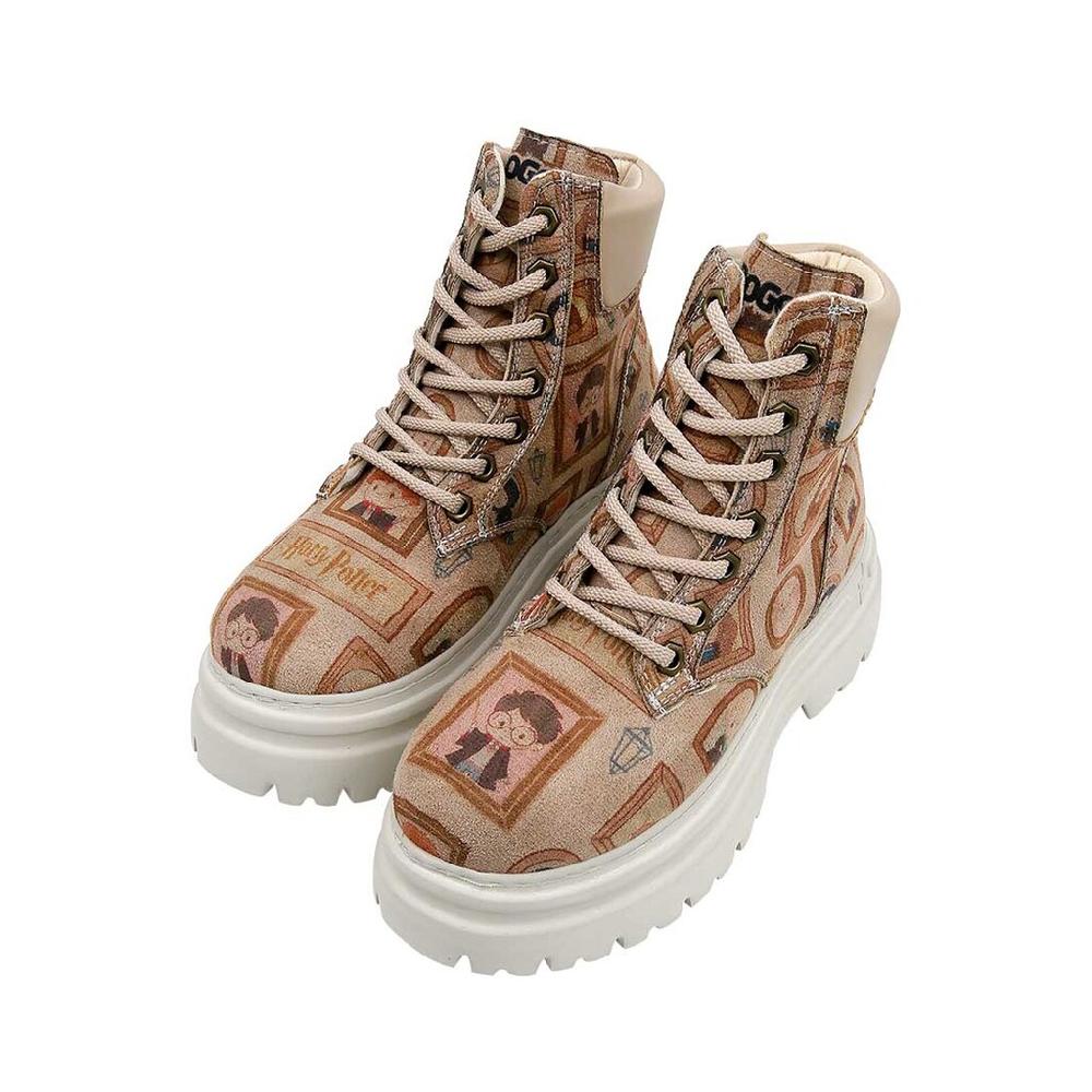 DOGO Schnürstiefelette »Damen Nimble Frames-Of-Hogwarts Vegan Damen Boots / Female« Vegan ▷ Für