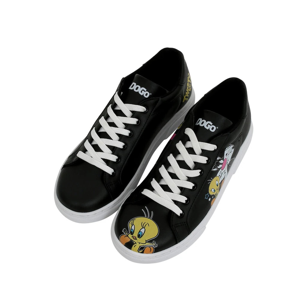 DOGO Sneaker »Damen Ace Sneakers Best Of Tweety And Sylvester Vegan Damen Snea« Vegan