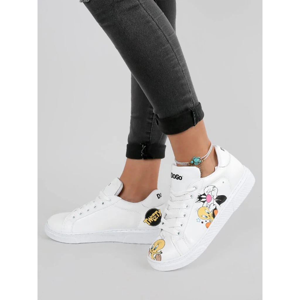 DOGO Sneaker »Damen Ace Sneakers Best Of Tweety And Sylvester Vegan Damen Snea« Vegan