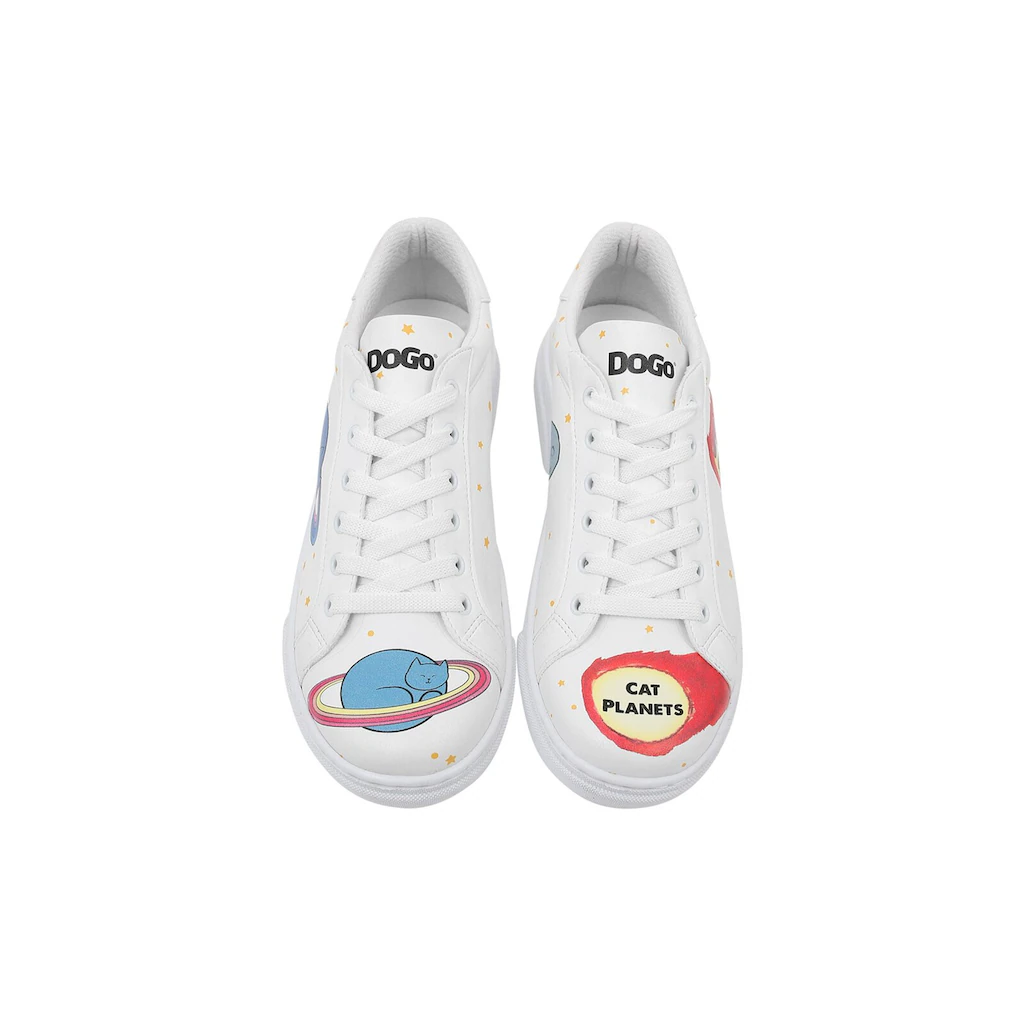 DOGO Sneaker »Damen Ace Sneakers Cat Planets Vegan Damen Sneaker / Female« Vegan