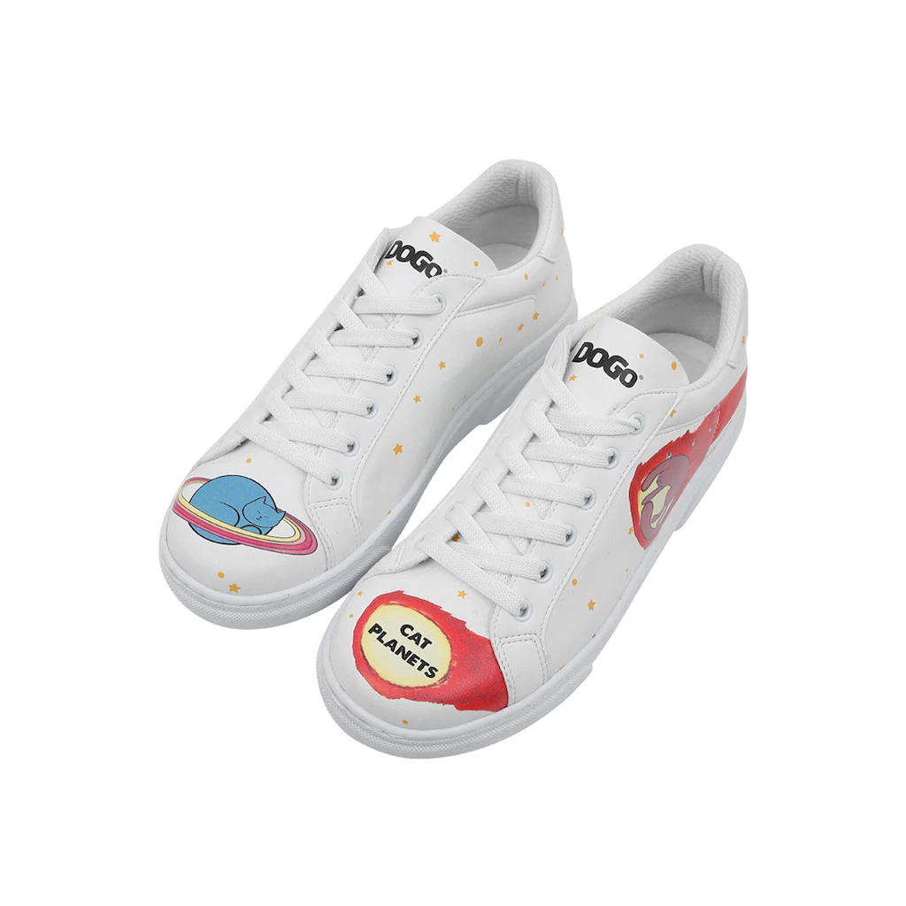 DOGO Sneaker »Damen Ace Sneakers Cat Planets Vegan Damen Sneaker / Female« Vegan