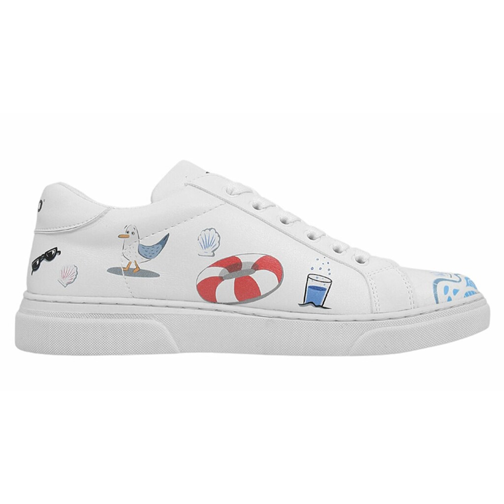 DOGO Sneaker »Damen Ace Sneakers Cats On The Beach Vegan Damen Sneaker /« Vegan