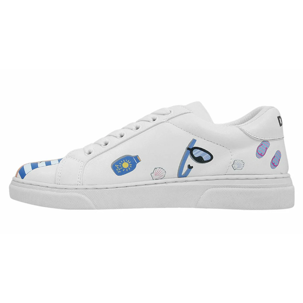DOGO Sneaker »Damen Ace Sneakers Cats On The Beach Vegan Damen Sneaker /« Vegan