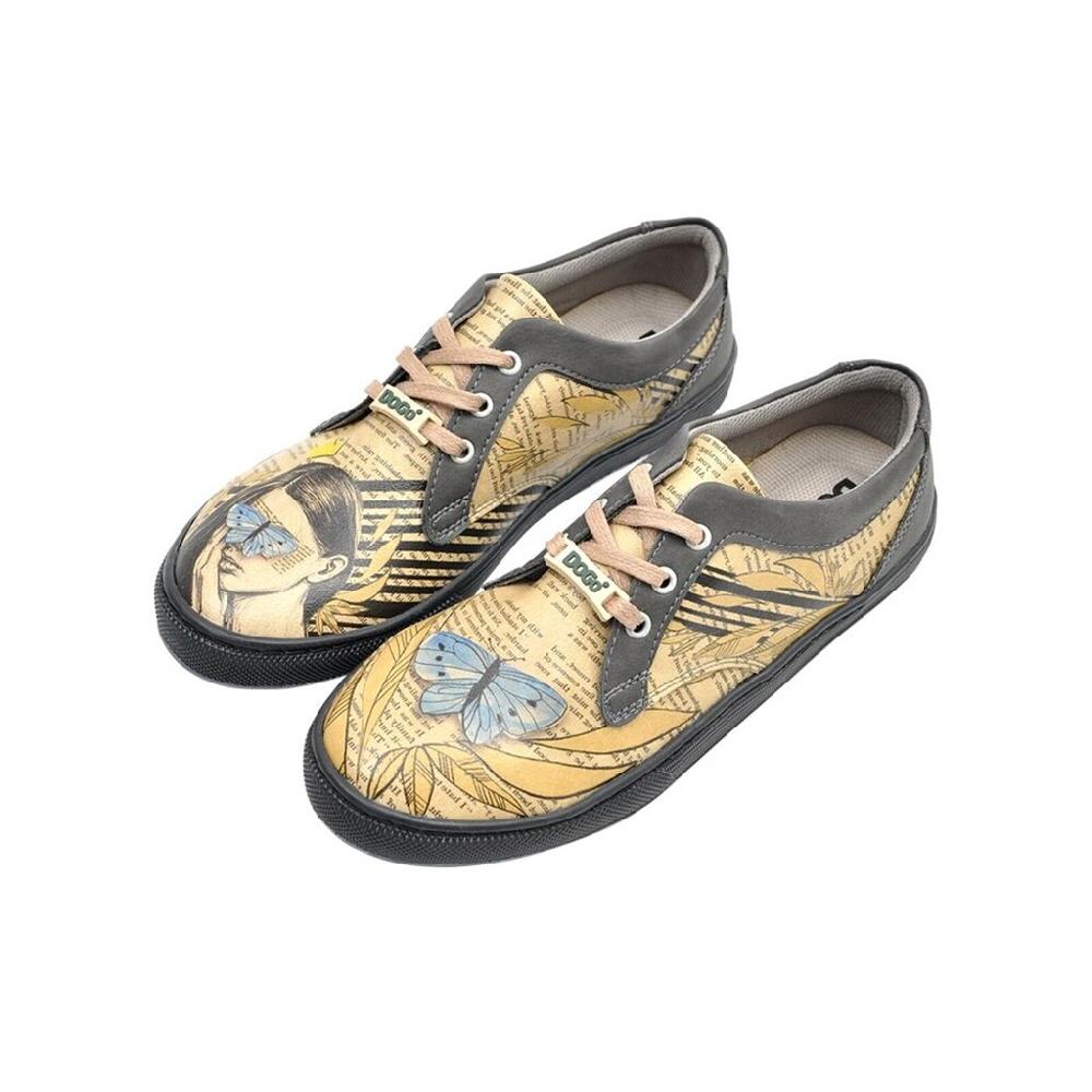 DOGO Sneaker »Damen Cord Butterfly Queen Vegan Damen Sneaker / Female« Vegan