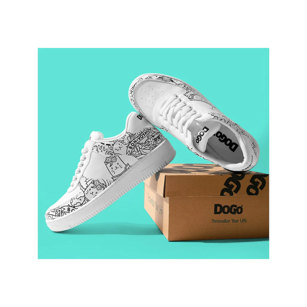 DOGO Sneaker »Damen Dice Sneakers Bon Voyage Vegan Damen Sneaker / Female« Vegan