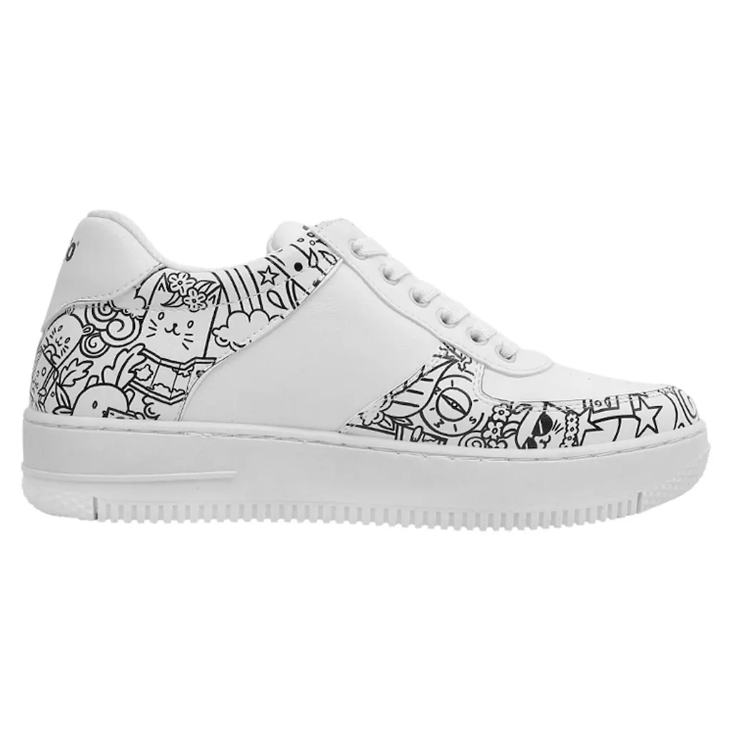 DOGO Sneaker »Damen Dice Sneakers Bon Voyage Vegan Damen Sneaker / Female« Vegan