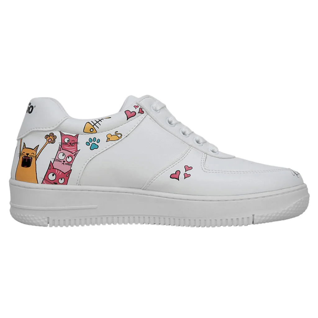 DOGO Sneaker »Damen Dice Sneakers Cat Lovers Vegan Damen Sneaker / Female« Vegan