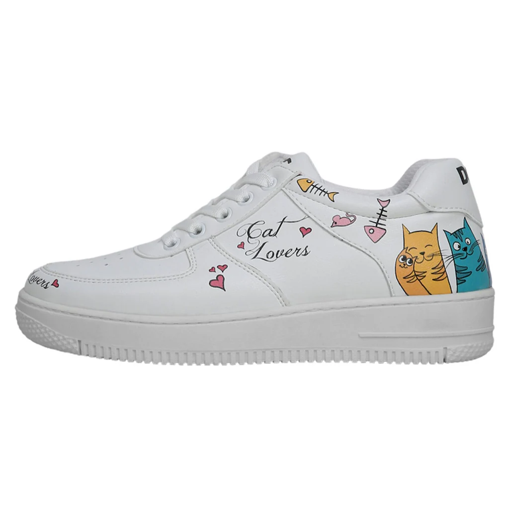 DOGO Sneaker »Damen Dice Sneakers Cat Lovers Vegan Damen Sneaker / Female« Vegan