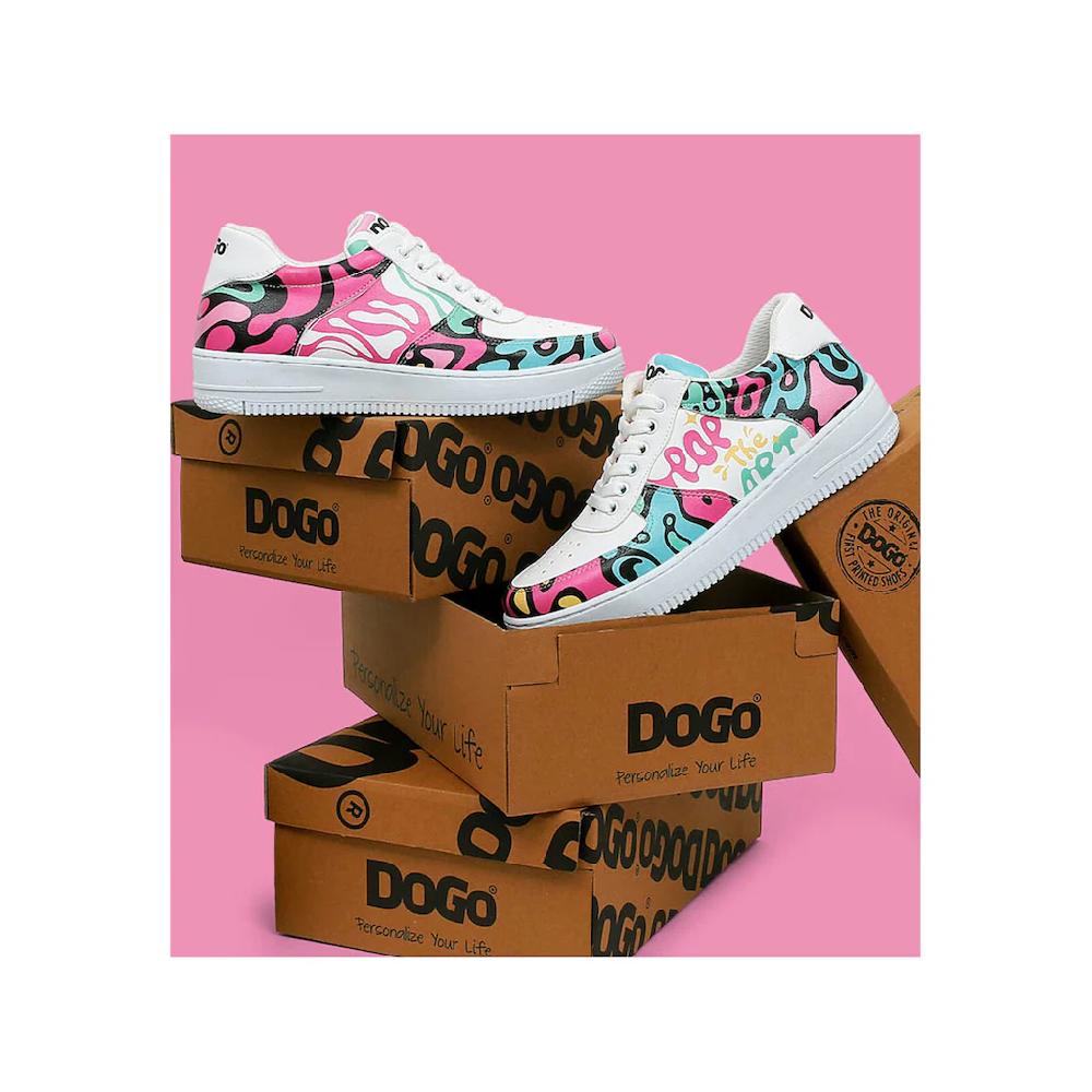 DOGO Sneaker »Damen Dice Sneakers Pop The Art Vegan Damen Sneaker / Female« Vegan