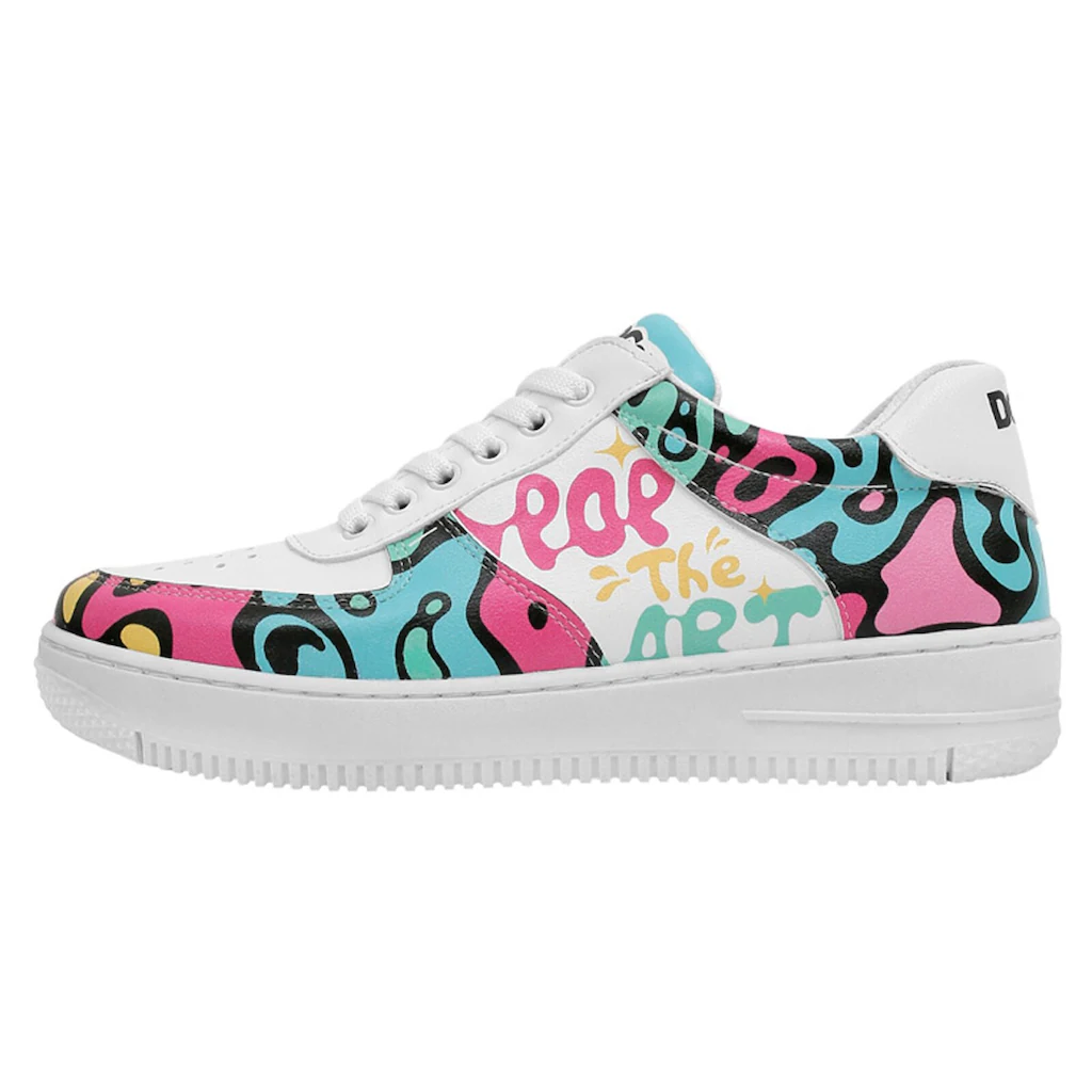 DOGO Sneaker »Damen Dice Sneakers Pop The Art Vegan Damen Sneaker / Female« Vegan
