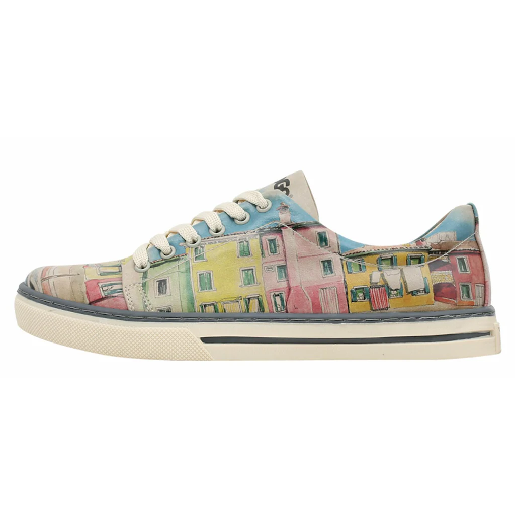 DOGO Sneaker »Damen Sneaker Burano Island Vegan Damen Sneaker / Female« Vegan auf Rechnung bestellen