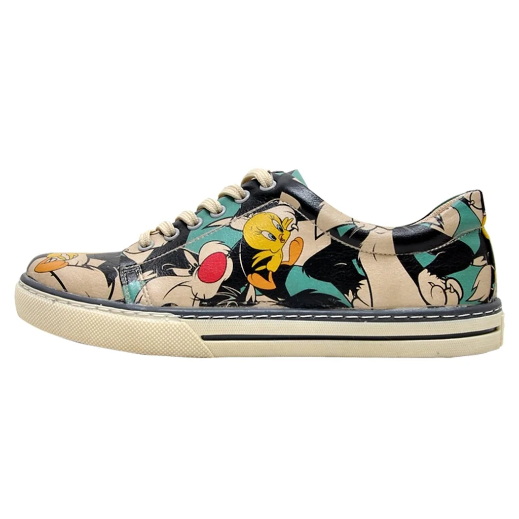 DOGO Sneaker »Damen Sneaker Catch Me If You Can Tweety Vegan Damen Sneaker /« Vegan