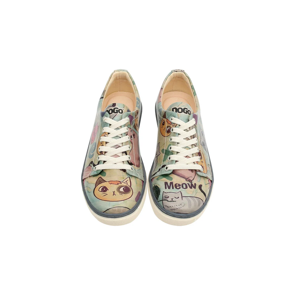 DOGO Sneaker »Damen Sneaker Cats Of The World Vegan Damen Sneaker / Female« Vegan