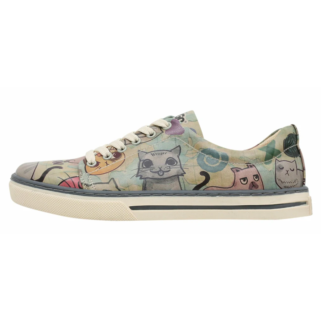 DOGO Sneaker »Damen Sneaker Cats Of The World Vegan Damen Sneaker / Female« Vegan