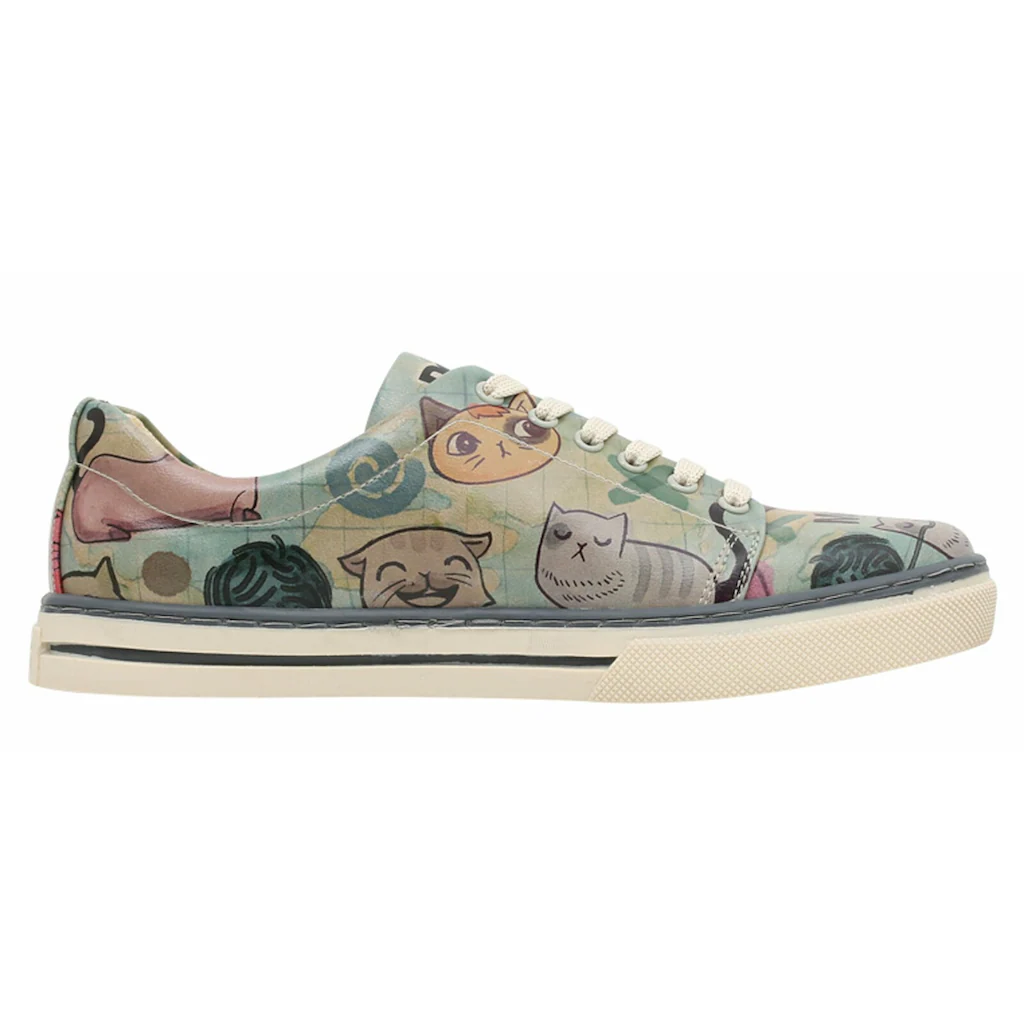 DOGO Sneaker »Damen Sneaker Cats Of The World Vegan Damen Sneaker / Female« Vegan