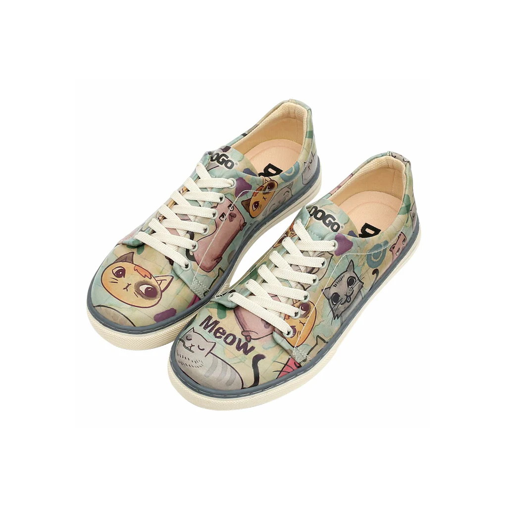 DOGO Sneaker »Damen Sneaker Cats Of The World Vegan Damen Sneaker / Female« Vegan
