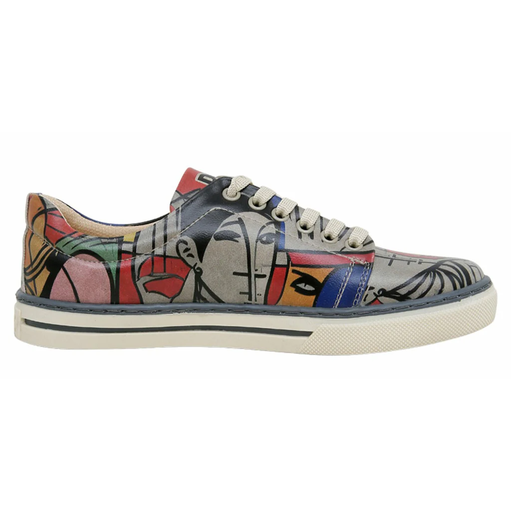 DOGO Sneaker »Damen Sneaker Cubic Faces Vegan Damen Sneaker / Female« Vegan