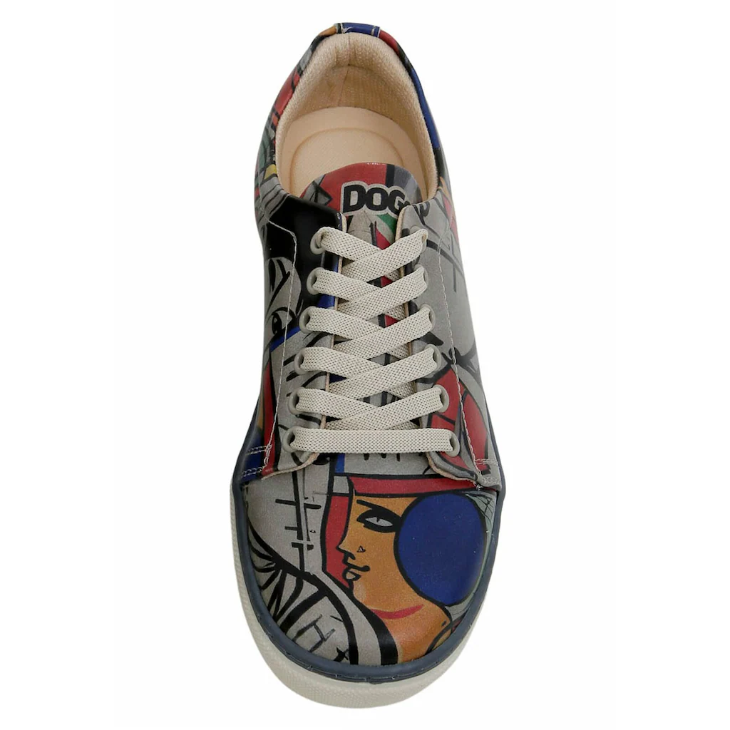 DOGO Sneaker »Damen Sneaker Cubic Faces Vegan Damen Sneaker / Female« Vegan
