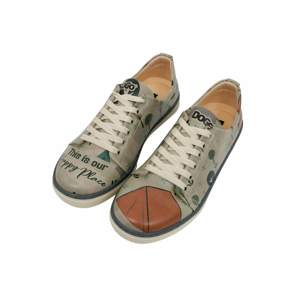 DOGO Sneaker »Damen Sneaker This Is Our Happy Place Vegan Damen Sneaker /« Vegan