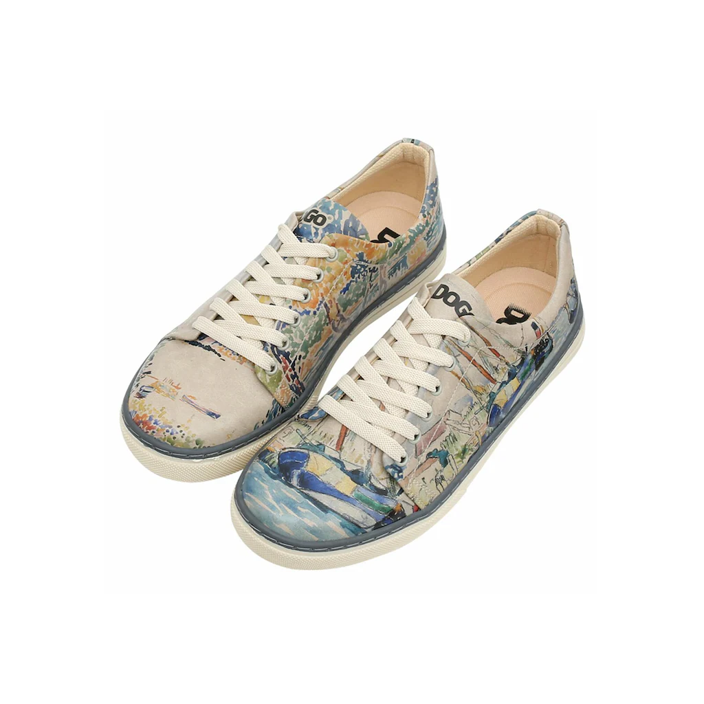 DOGO Sneaker »Damen Sneaker Watercolor And Sailors Vegan Damen Sneaker /« Vegan Auf Rechnung Bestellen