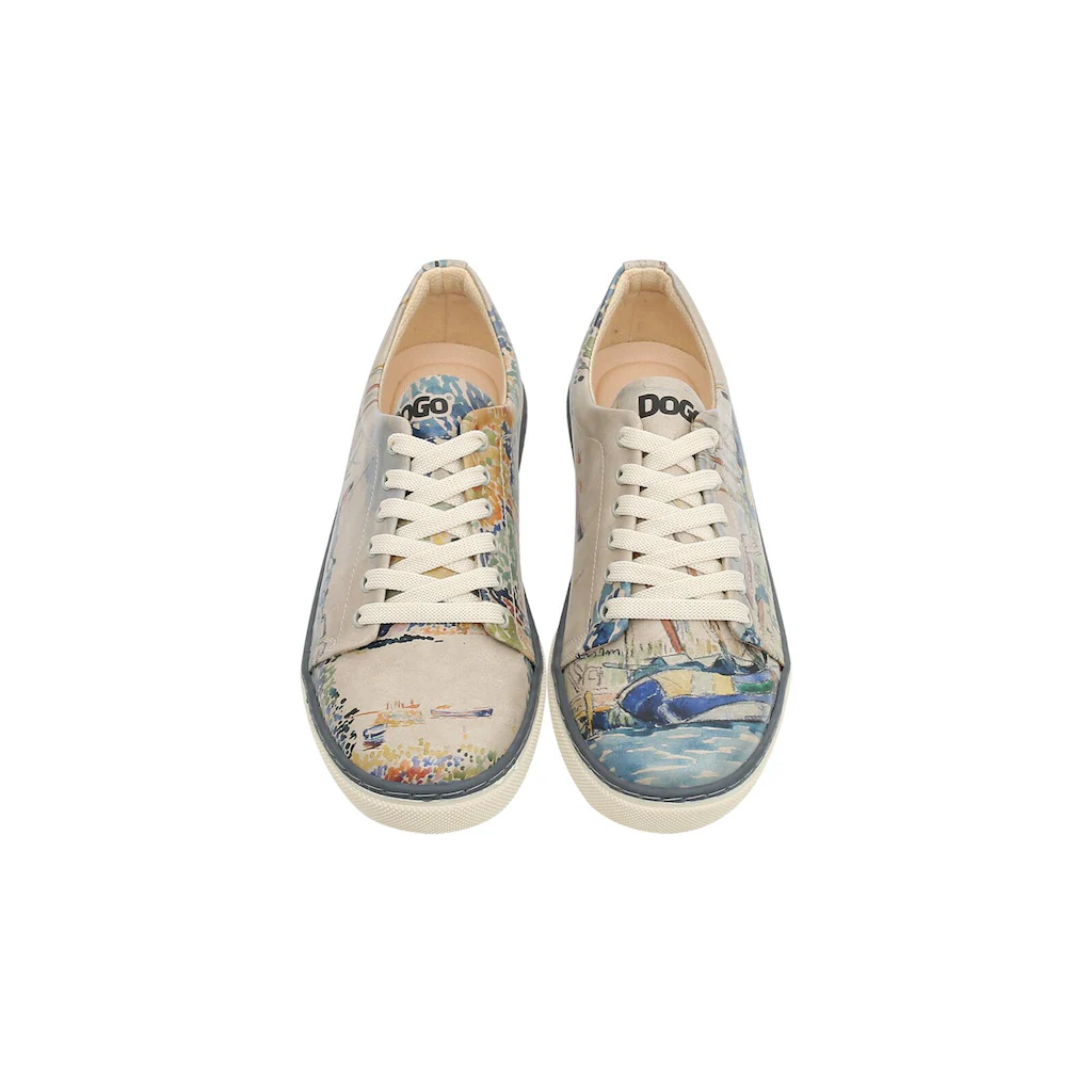 DOGO Sneaker »Damen Sneaker Watercolor And Sailors Vegan Damen Sneaker /« Vegan Auf Rechnung Bestellen