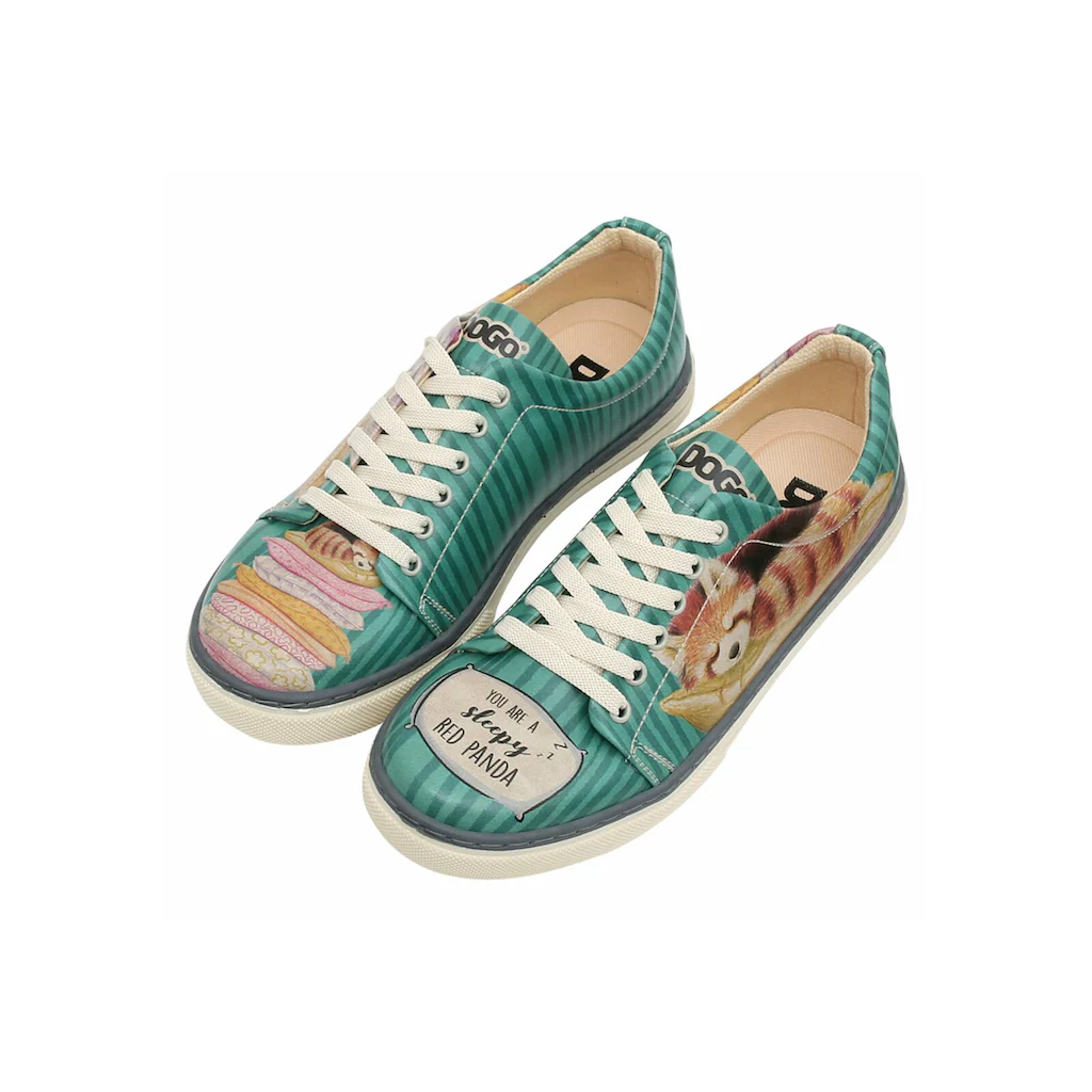 DOGO Sneaker »Damen Sneaker You Are A Sleepy Red Panda Vegan Damen Sneaker /« Vegan Auf Raten