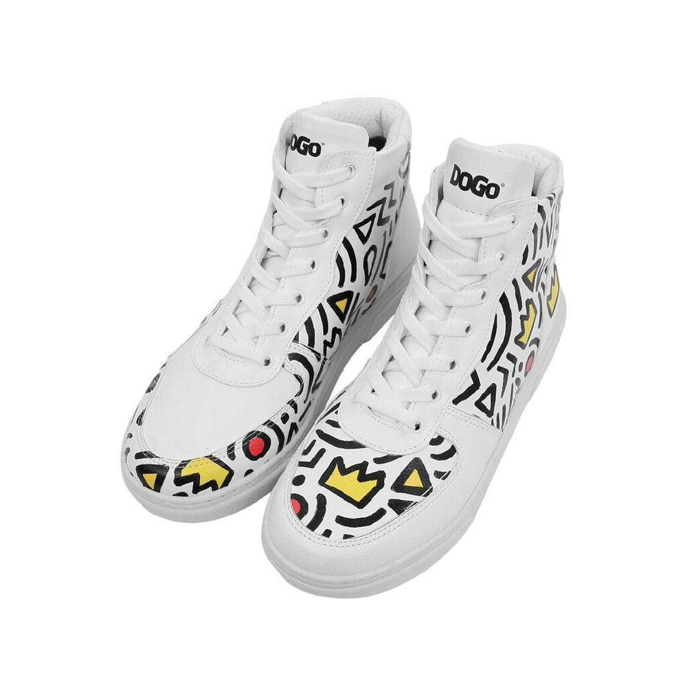 DOGO Stiefelette »Damen Ace Boots Abstract Outline White Vegan Damen Boots /« Vegan Bestellen