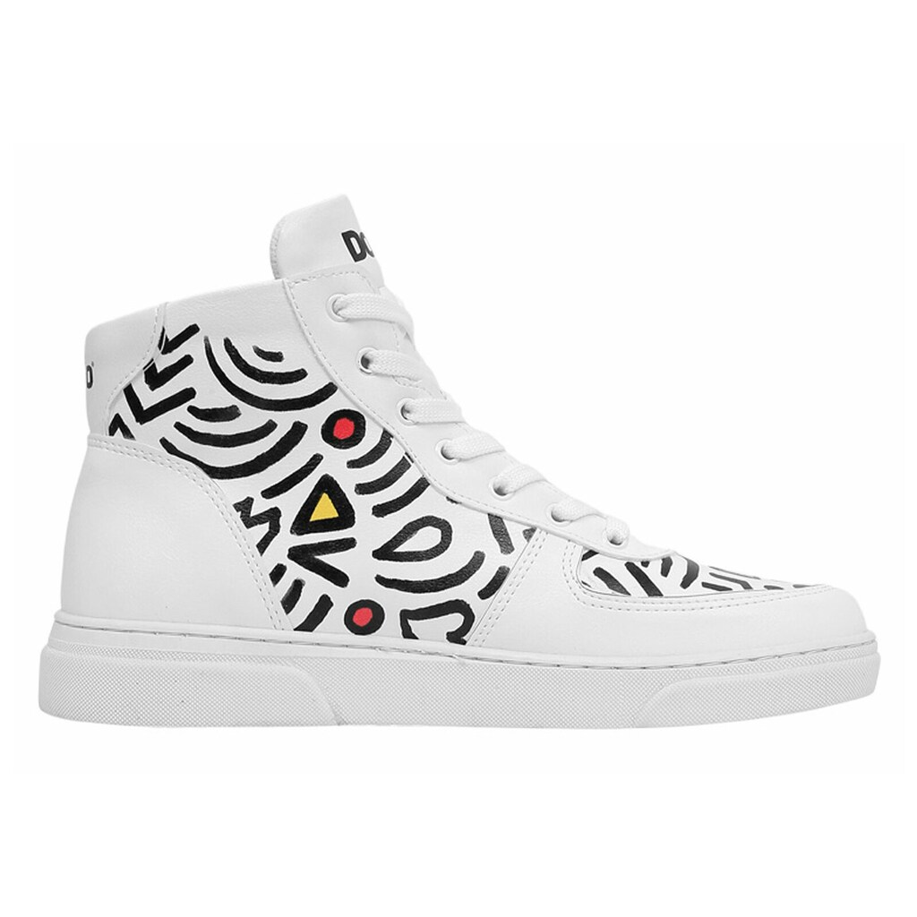 DOGO Stiefelette »Damen Ace Boots Abstract Outline White Vegan Damen Boots /« Vegan Bestellen