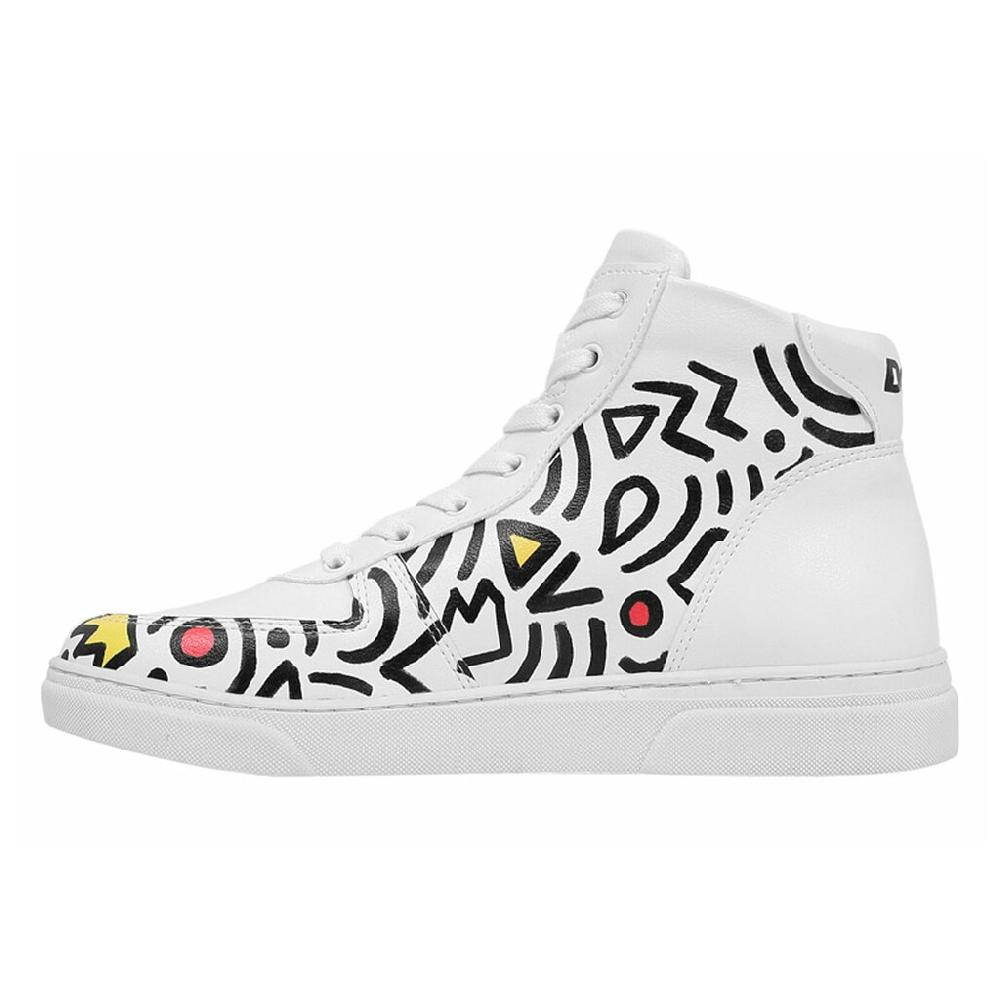 DOGO Stiefelette »Damen Ace Boots Abstract Outline White Vegan Damen Boots /« Vegan Bestellen