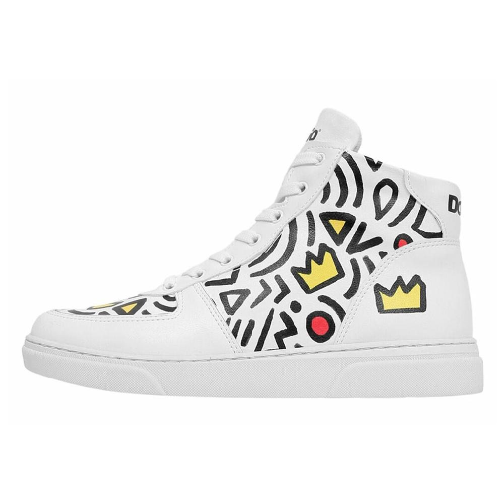 DOGO Stiefelette »Damen Ace Boots Abstract Outline White Vegan Damen Boots /« Vegan bestellen