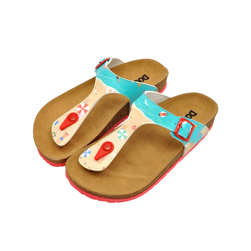 DOGO Zehentrenner »Damen Lila Dogo Lila Sandalen Vegan Damen Sandalen/ Sandaletten« Vegan ▷ Für