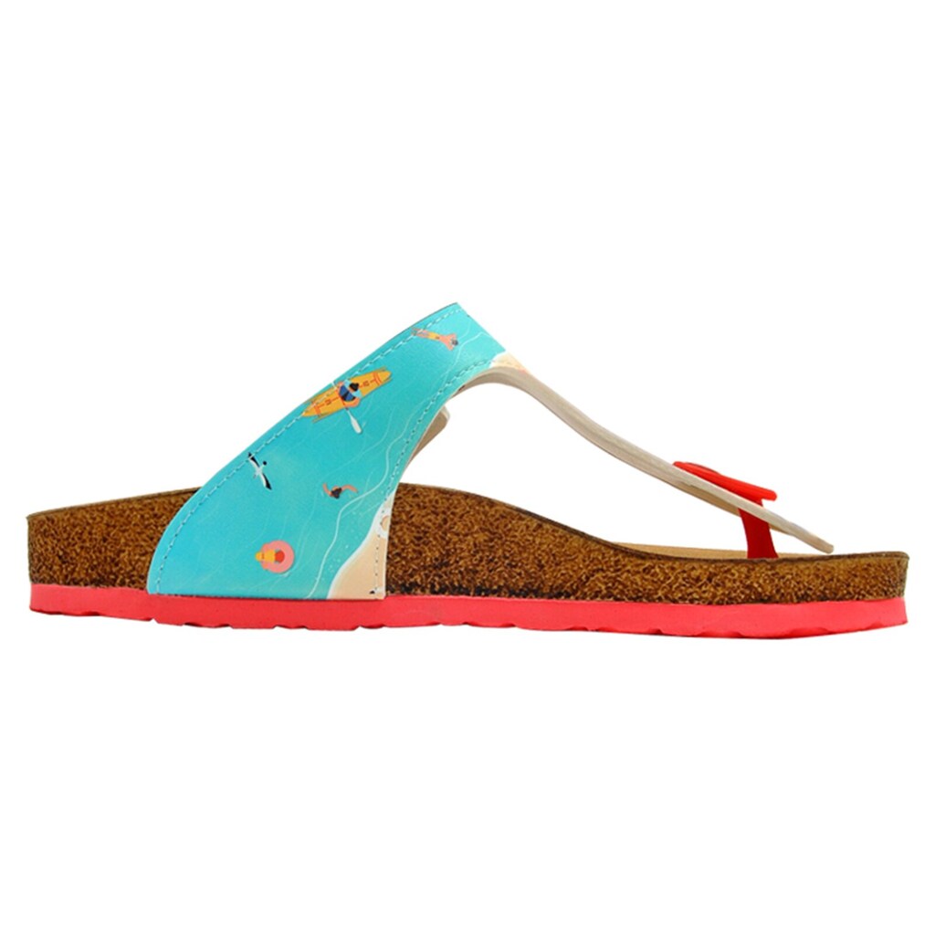 DOGO Zehentrenner »Damen Lila Dogo Lila Sandalen Vegan Damen Sandalen/ Sandaletten« Vegan ▷ Für