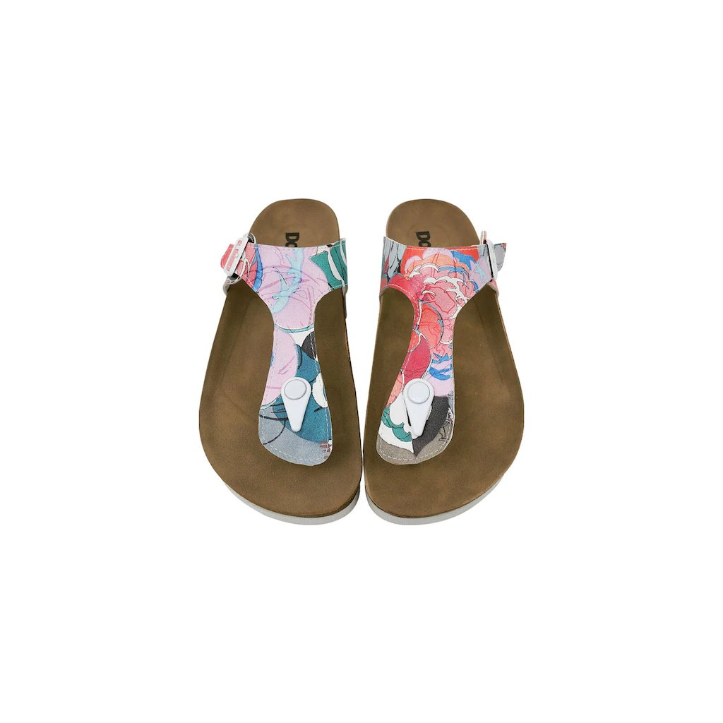 DOGO Zehentrenner »Damen Lila Hello Vegan Damen Sandalen/ Sandaletten / Female« Vegan
