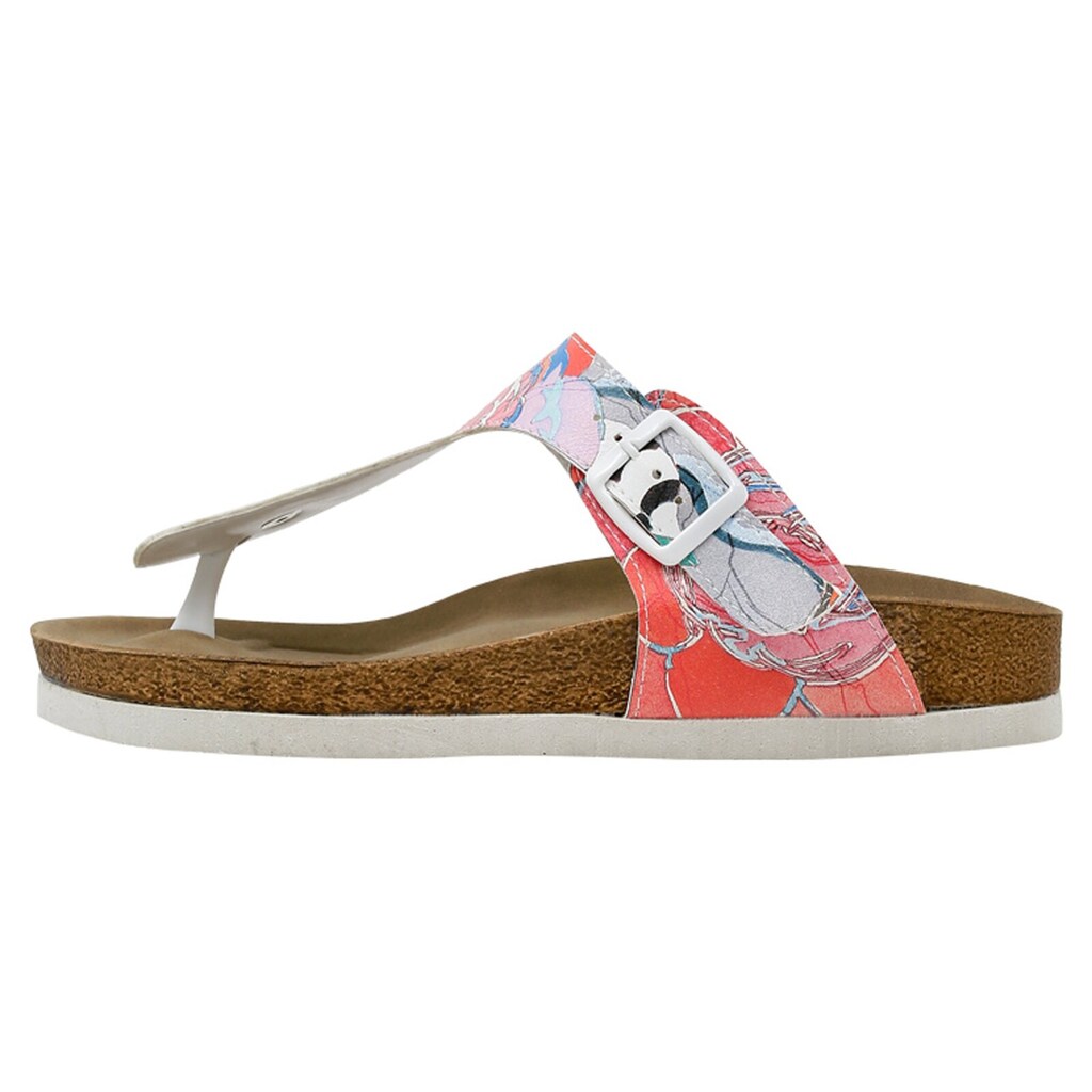 DOGO Zehentrenner »Damen Lila Hello Vegan Damen Sandalen/ Sandaletten / Female« Vegan