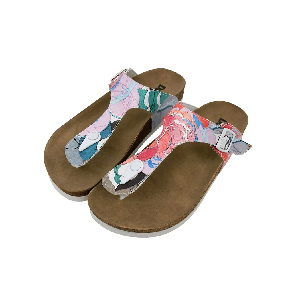 DOGO Zehentrenner »Damen Lila Hello Vegan Damen Sandalen/ Sandaletten / Female« Vegan