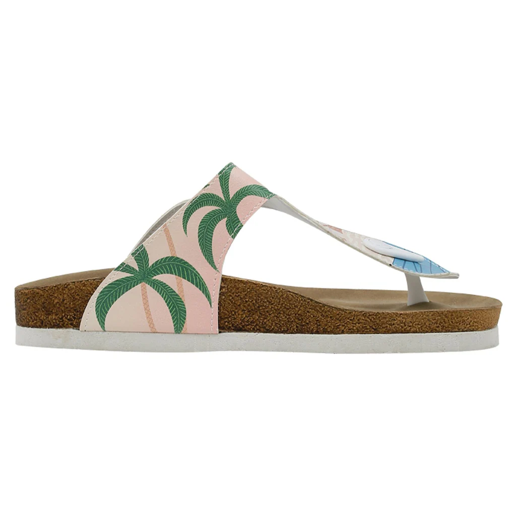 DOGO Zehentrenner »Damen Lila Queen Of The Beach Vegan Damen Sandalen/ Sandaletten« Vegan
