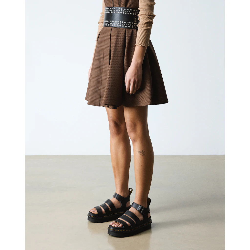 DR. MARTENS Sandale »Blaire« Plateausandale Riemchensandale Mit Anziehlasche