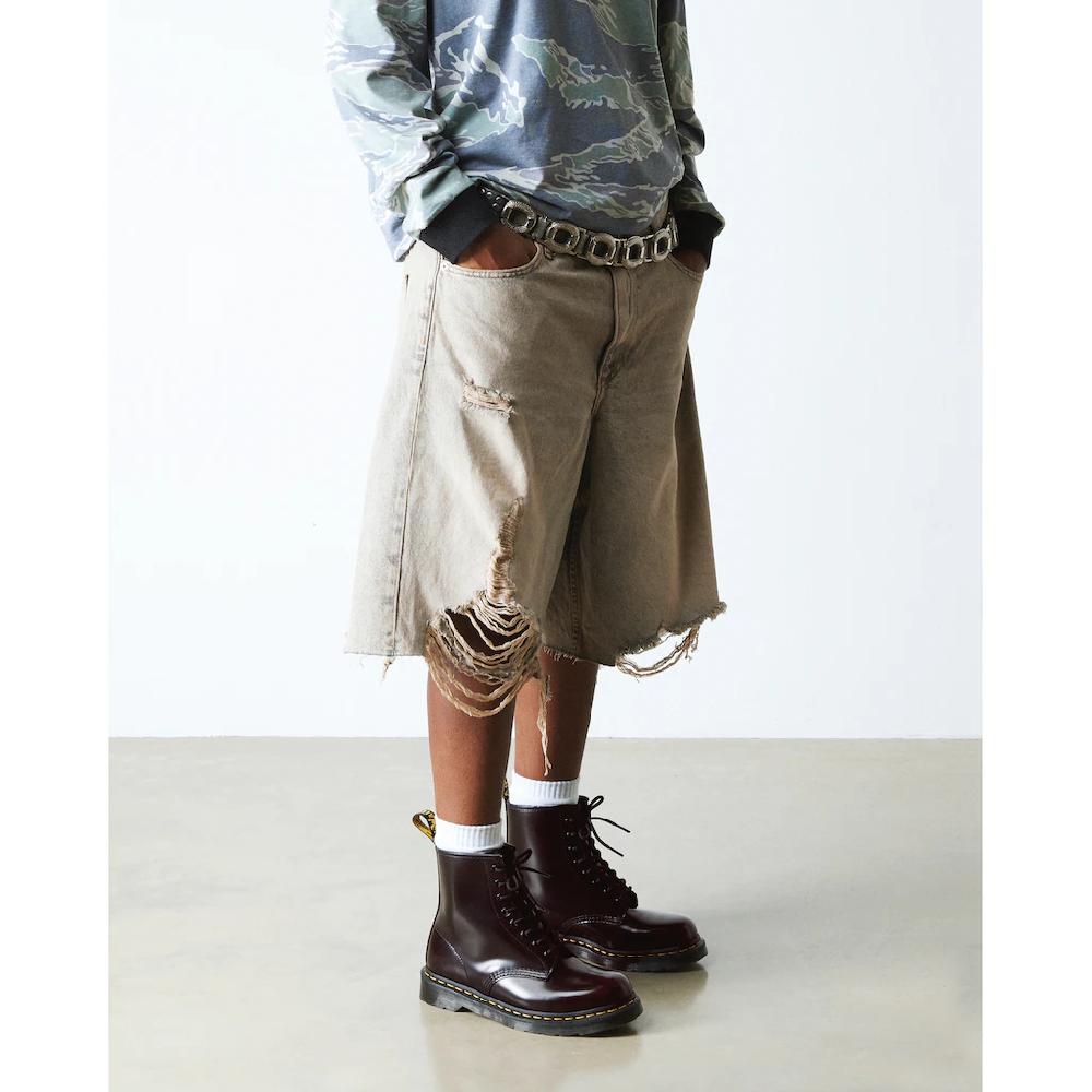 DR. MARTENS Schnürboots »1460« Retro Stiefel Boots Mit Zweifarbigem Vintage Finish