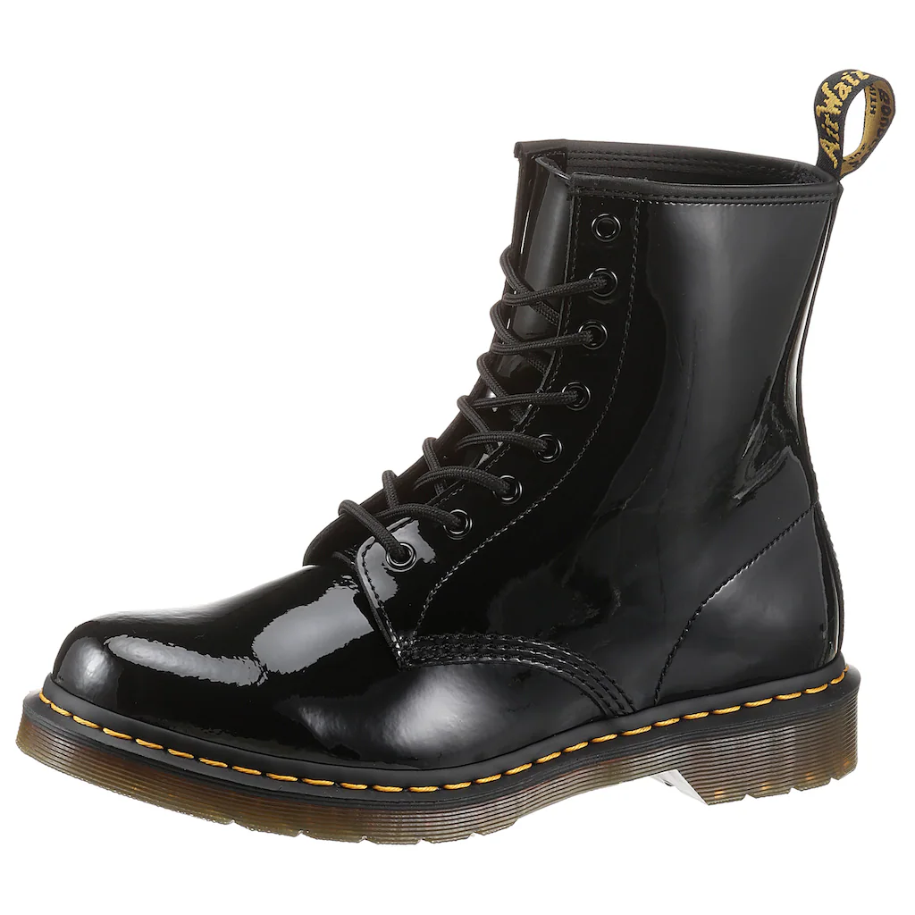 DR. MARTENS Schnürboots »1460 W Patent Lamper 8 Eye Boot« in glänzendem Look - schmale Form online kaufen