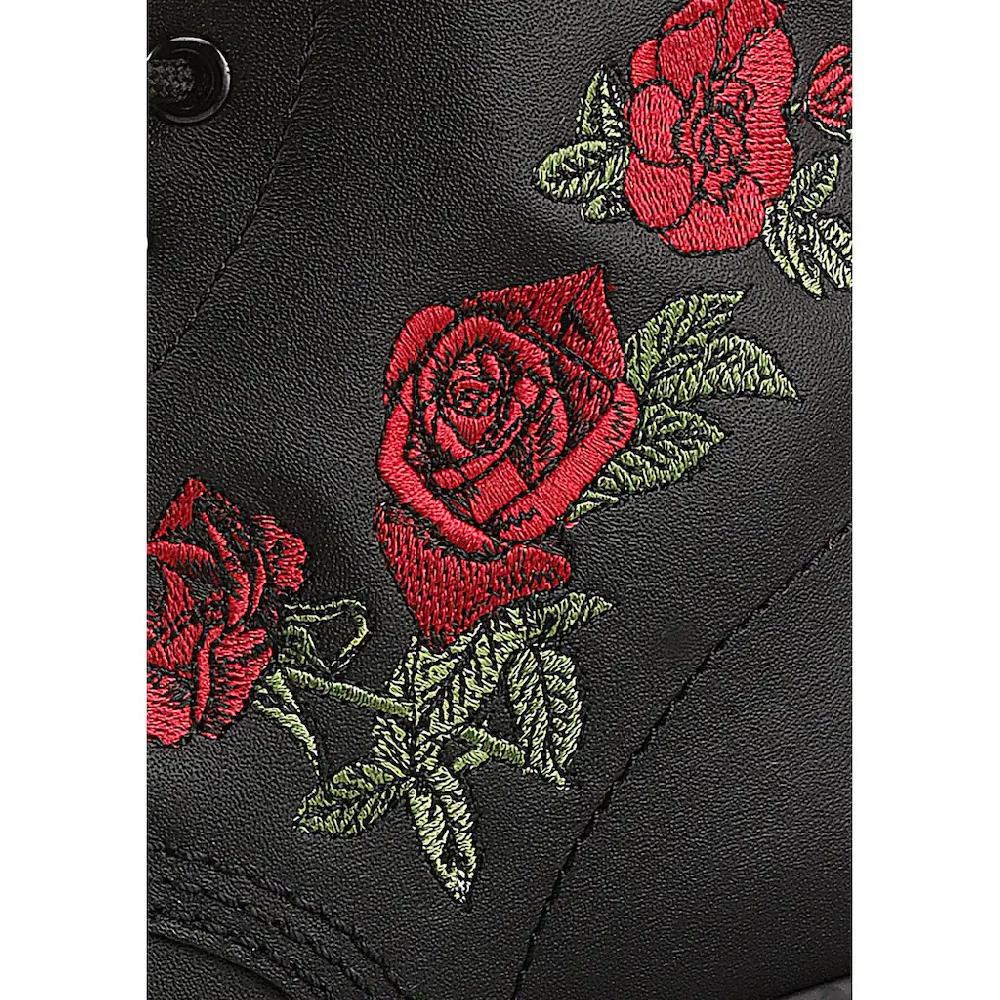 DR. MARTENS Schnürboots »Vonda« Blockabsatz Schnürschuh Stiefelette Blüten-Stickerei - Schmale Form Bestellen