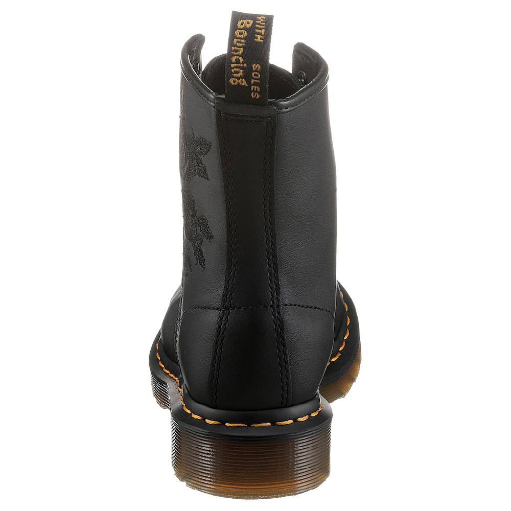 DR. MARTENS Schnürboots »Vonda Mon 8-Eye Boot« Schnürschuh Stiefelette Mit Monochromer Rosen-Stickerei Bestellen