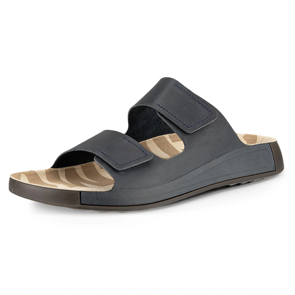 Ecco Pantolette »Cozmo M« Sommerschuh Schlappen Klettschuh mit dezenten Ziernähten ▷ für