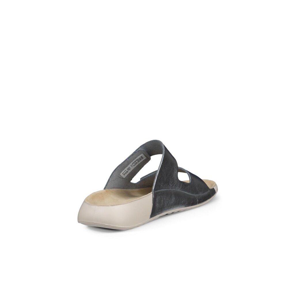 Ecco Pantolette »COZMO W« Sommerschuh Schlappen Mit Zwei Klettverschlussriemen