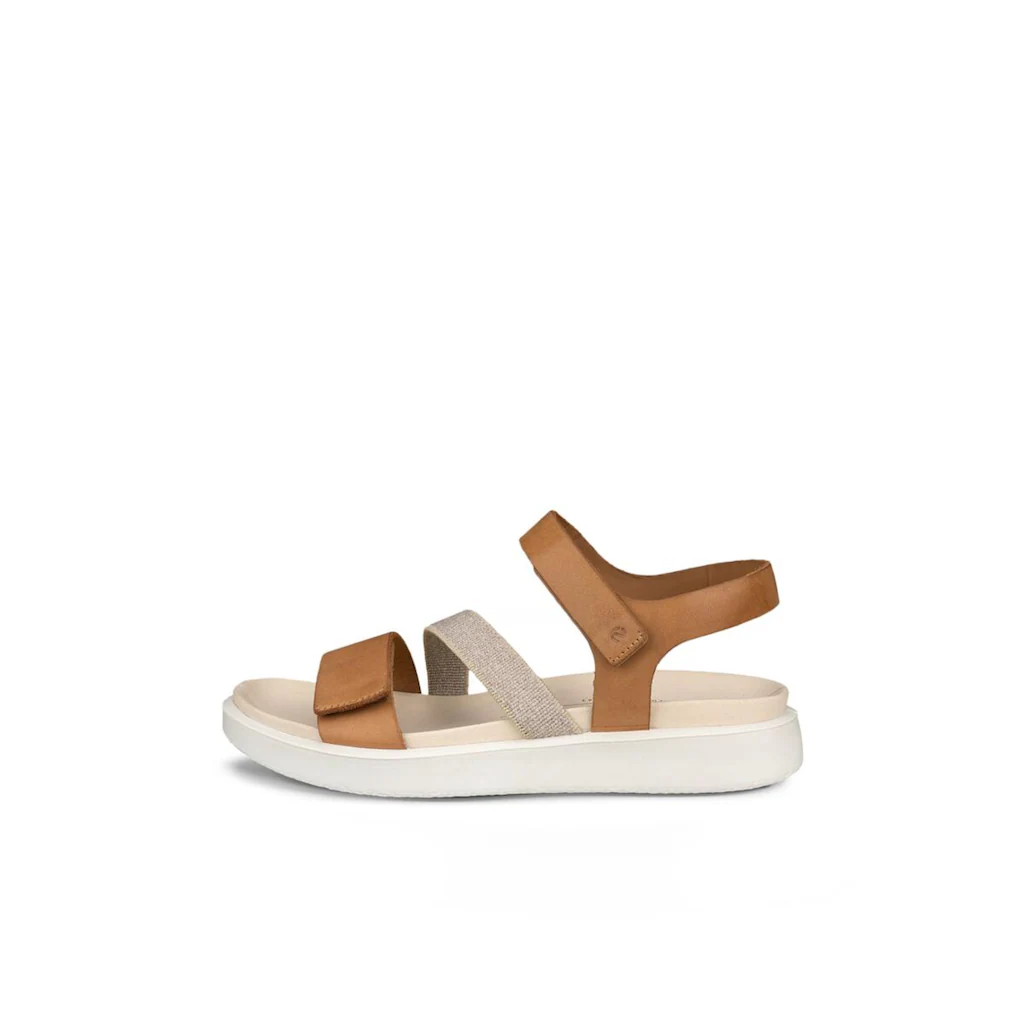 Ecco Plateausandale »ECCO FLOWT W« Sommerschuh Klettschuh Urlaubsandale Sandalette Mit Plateau