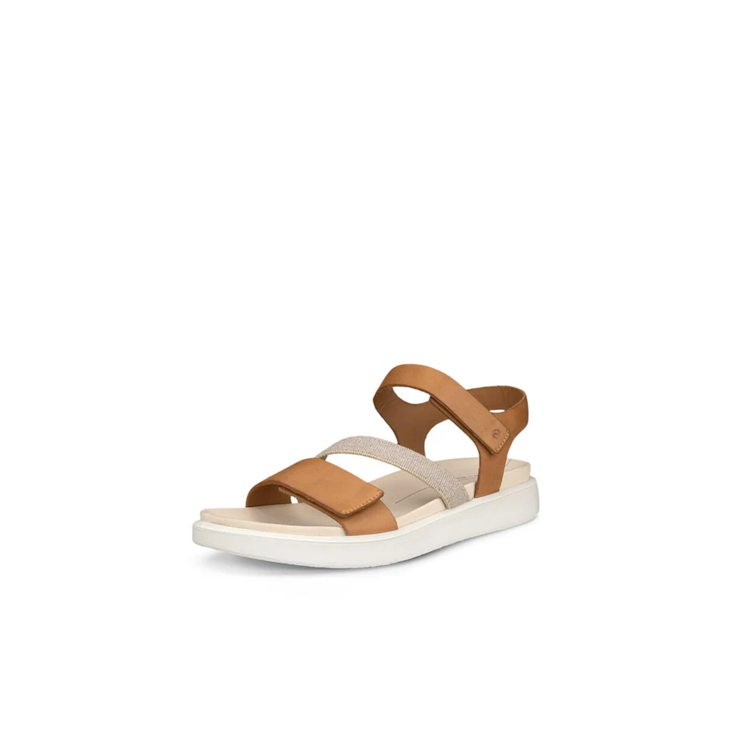 Ecco Plateausandale »ECCO FLOWT W« Sommerschuh Klettschuh Urlaubsandale Sandalette mit Plateau