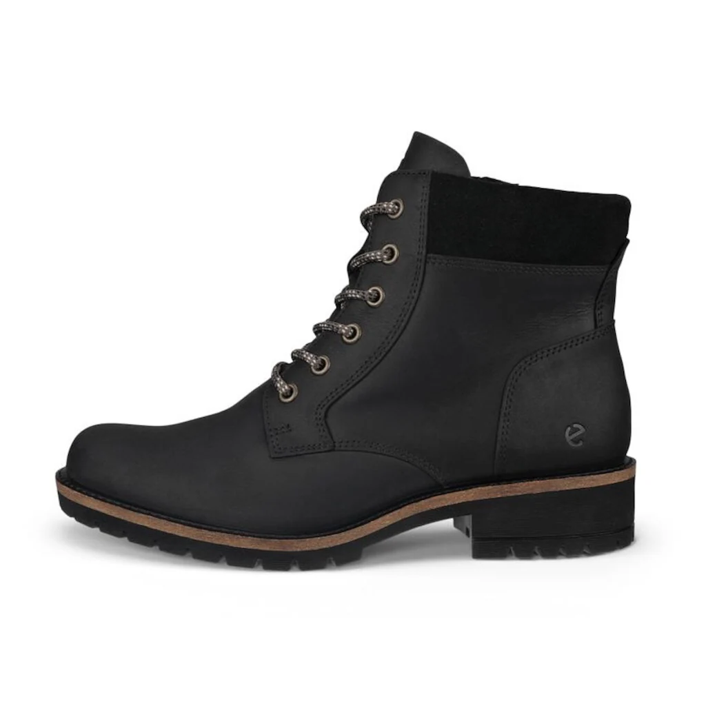 Ecco Schnürstiefelette »ELAINA« Stiefelette Blockabsatz Mit Weicher Schaftrandpolsterung Online Bestellen